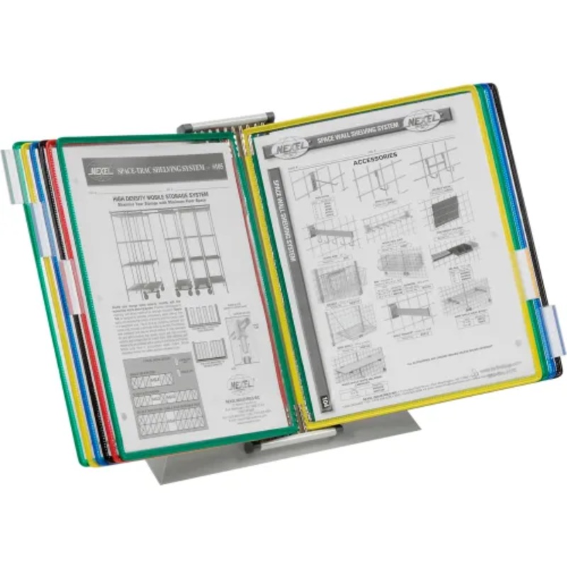 Tarifold Desktop Organizer Starter Set, 10 Assorted Color Pockets