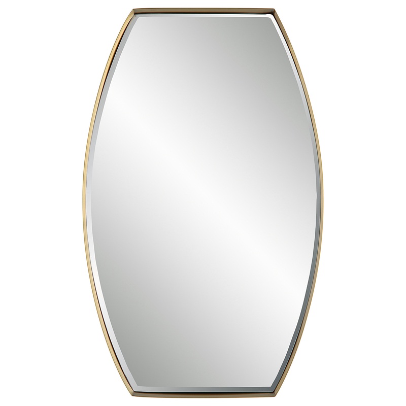 Uttermost Portal Modern Brass Mirror – Contemporary – Wall Mirrors – by Lighting World Decorators