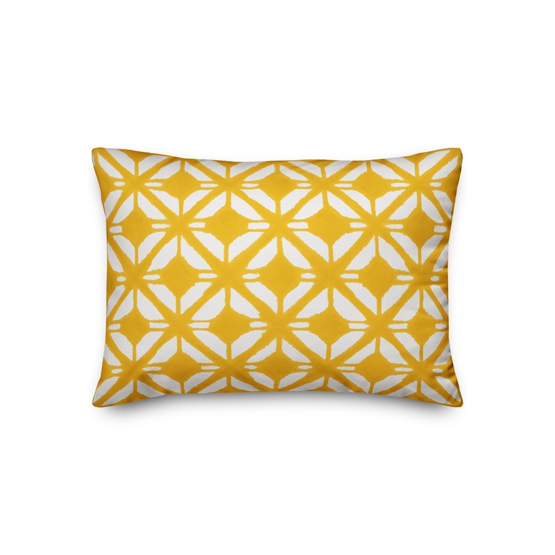 Watercolor Diamond Pillow, 14×20 – Contemporary – Decorative Pillows – by Designs Direct-5372-AT6