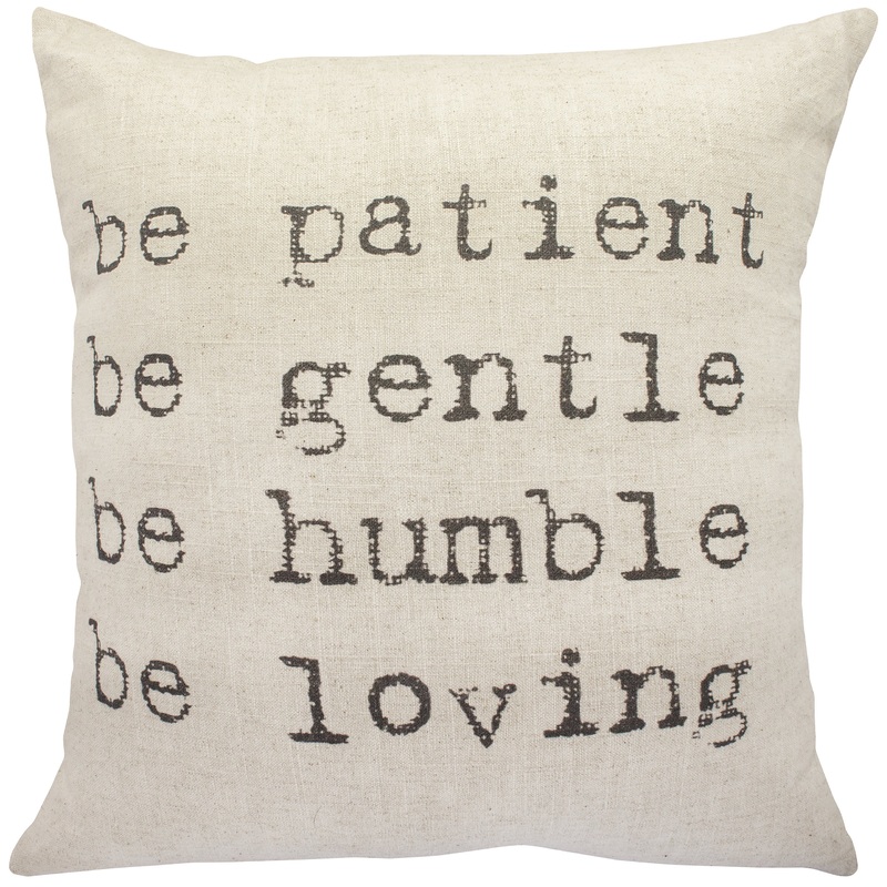 “Be Patient” Throw Pillow – Contemporary – Decorative Pillows – by TheWatsonShop