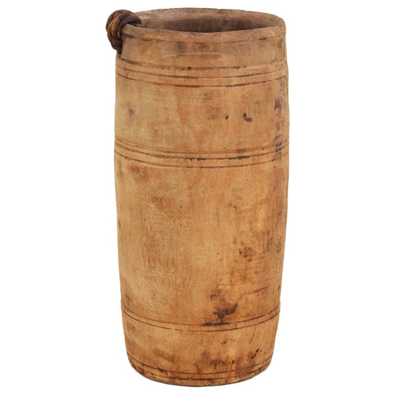 Vintage Indian Slim Milk Pot, Hima – Asian – Vases – by De-cor