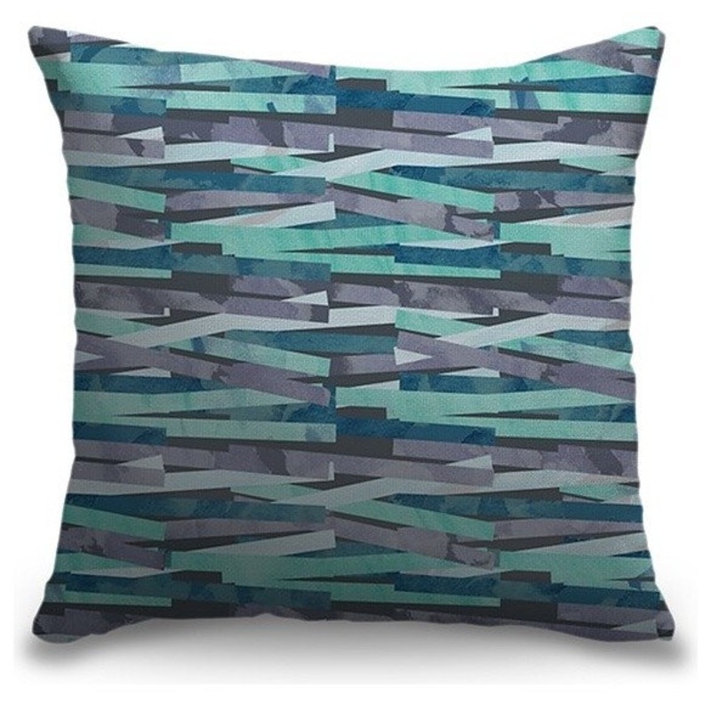 “Bars Dark And Cool” Pillow, 18″ x 18″ – Contemporary – Decorative Pillows – by Great Big Canvas