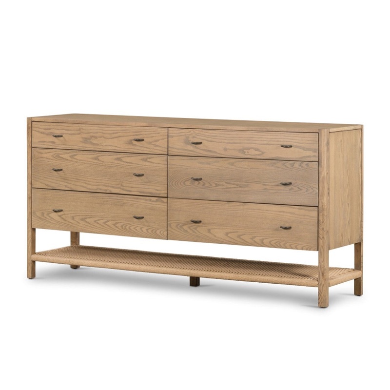 Zuma 6 Drawer Dresser – Dune Ash Veneer