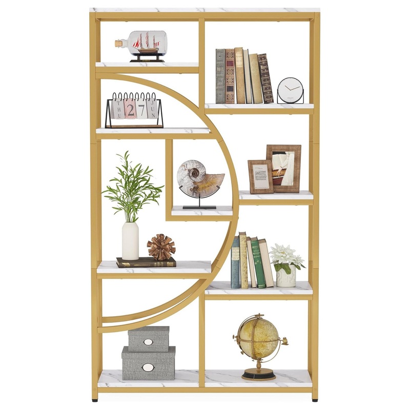 Tribesigns Bookshelf Etagere Bookcase, Display Shelf Storage Organizer – Contemporary – Bookcases – by SUNFLOWR TRADE INC