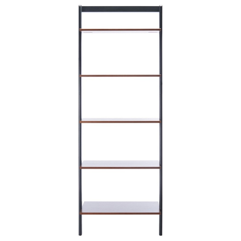 Tommy 5 Tier Leaning Etagere/ Bookcase Brown/ Charcoal – Industrial – Bookcases – by AED Luxury Home Decor