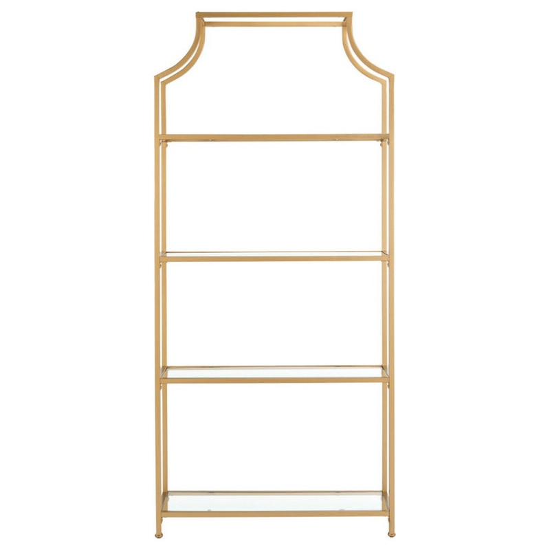 Saturn 4 Tier Etagere/Bookcase Gold – Contemporary – Bookcases – by AED Luxury Home Decor